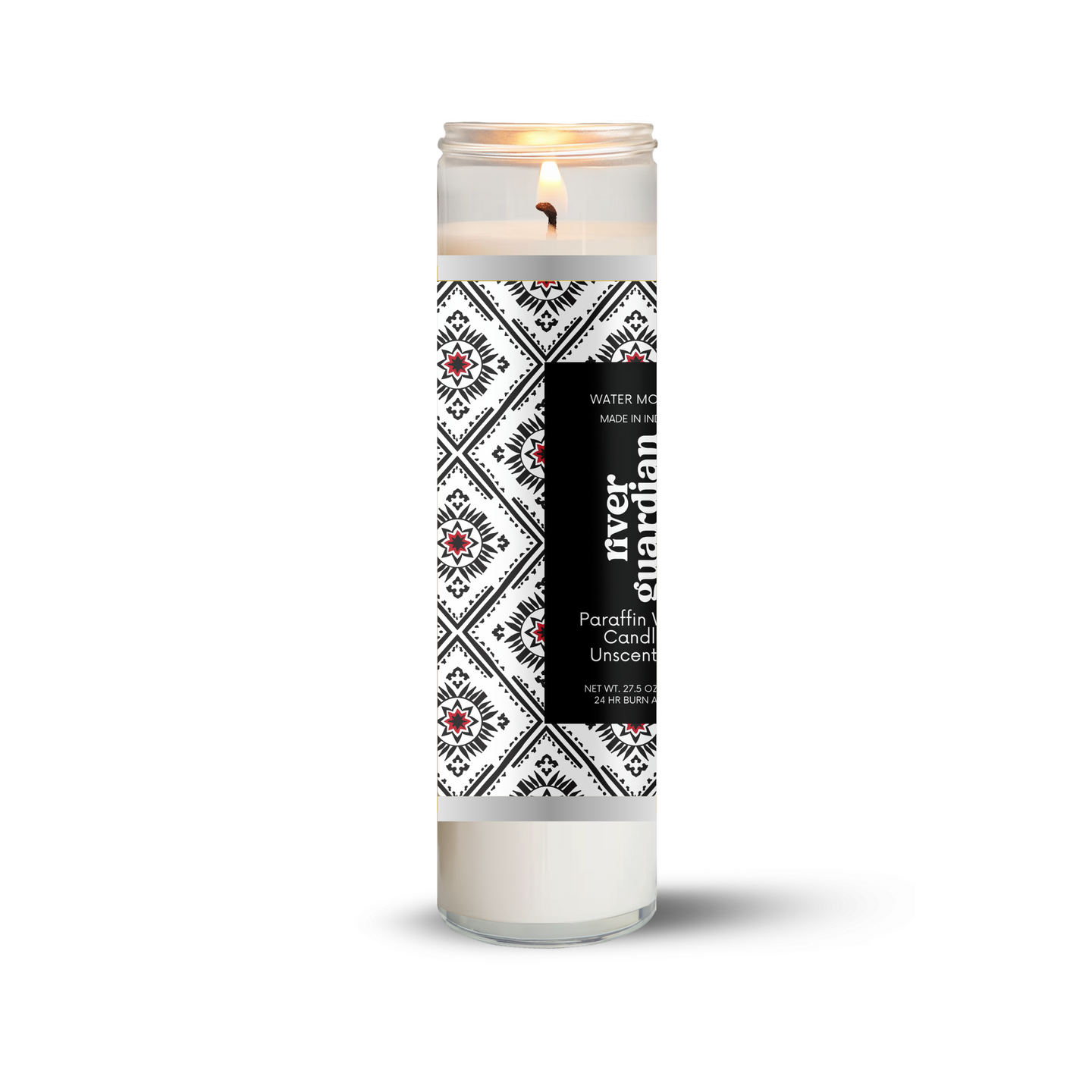 Long Burning Glass Candle